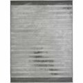 Sleep Ez 7 ft. 10 in. x 9 ft. 10 in. Everest Domino Area Rug, Gray SL1823507